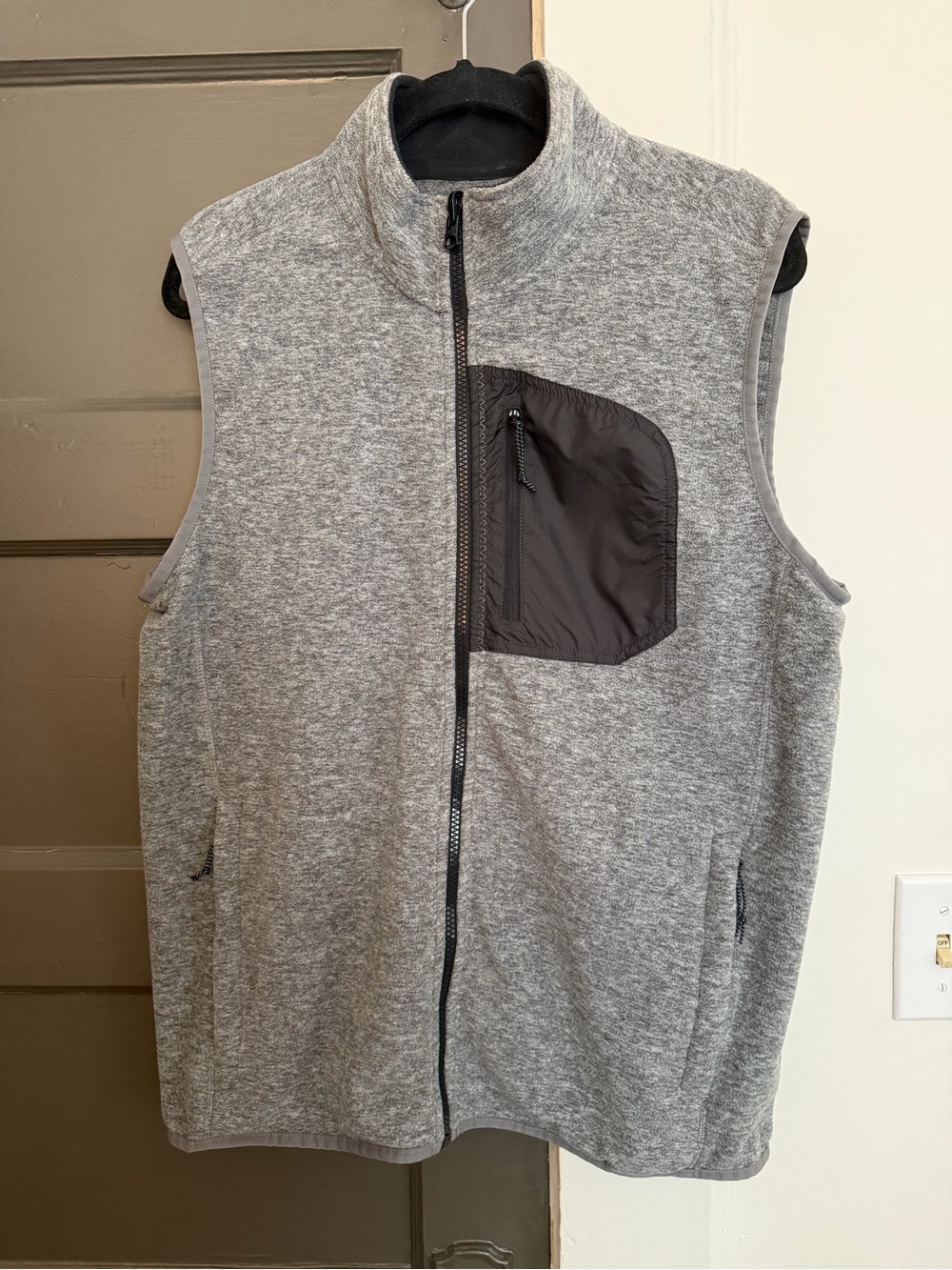 Lands End Sweater Fleece Full Zip Vest